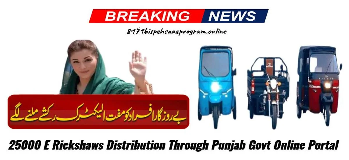 25000 E Rickshaws Distribution